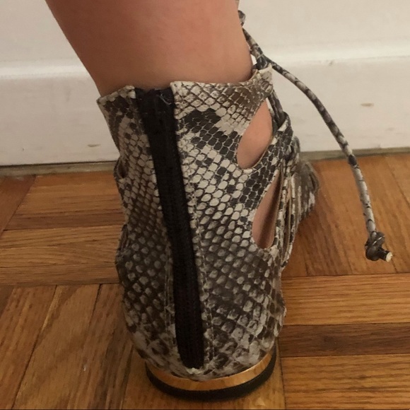 ASOS Gladiator Snakeskin Sandal - Picture 4 of 4